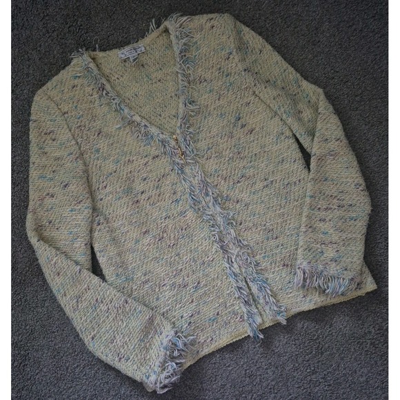 St. John Sport By Marie Gray Wool Orange Blazer - Size: Petite - Picture 1 of 7